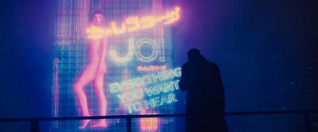 Neon Joi in Blade Runner 2049