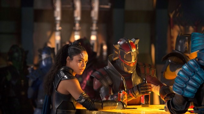 Tessa Thompson is one hard-drinking Valkyrie