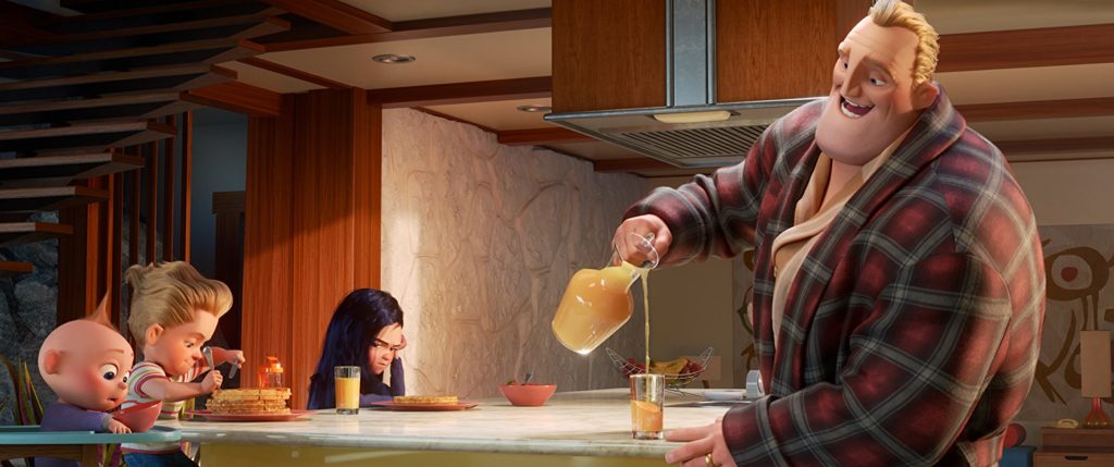 Craig T. Nelson, Sarah Vowell, and Huck Milner in Incredibles 2 IMDb.com